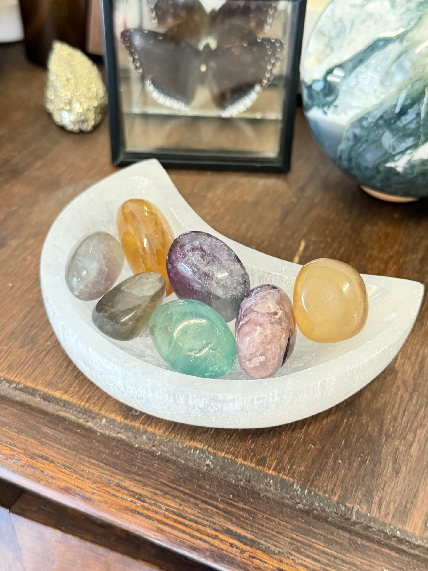 Fluorite tumble