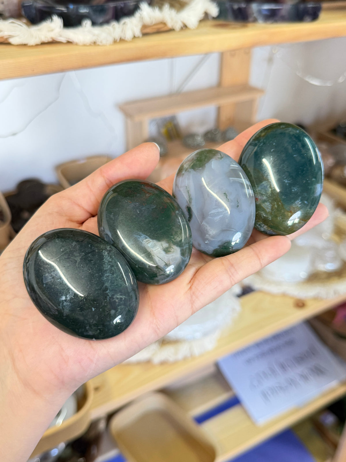 Moss Agate Palmstone
