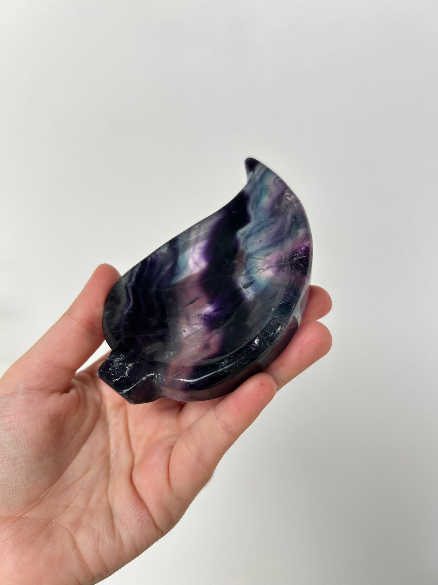 Fluorite Leaf Bowl