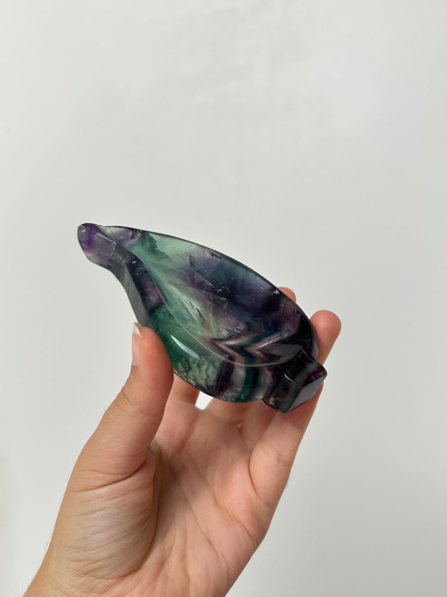Fluorite Leaf Bowl