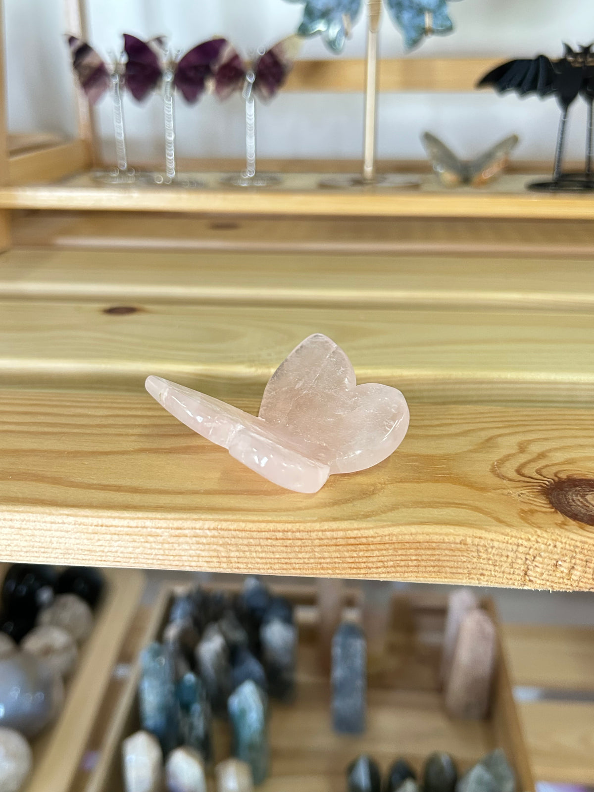 Rose Quartz Butterfly