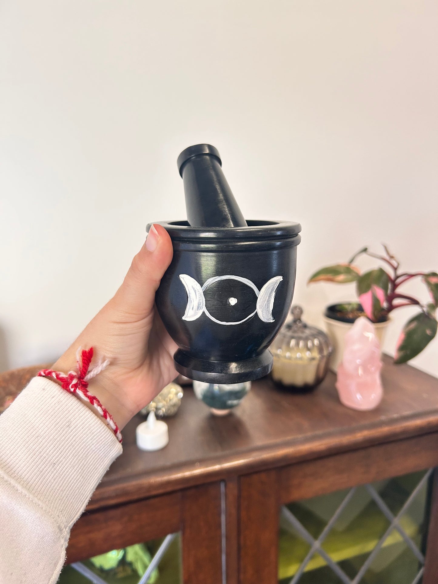 Triple Moon Pestle And Mortar