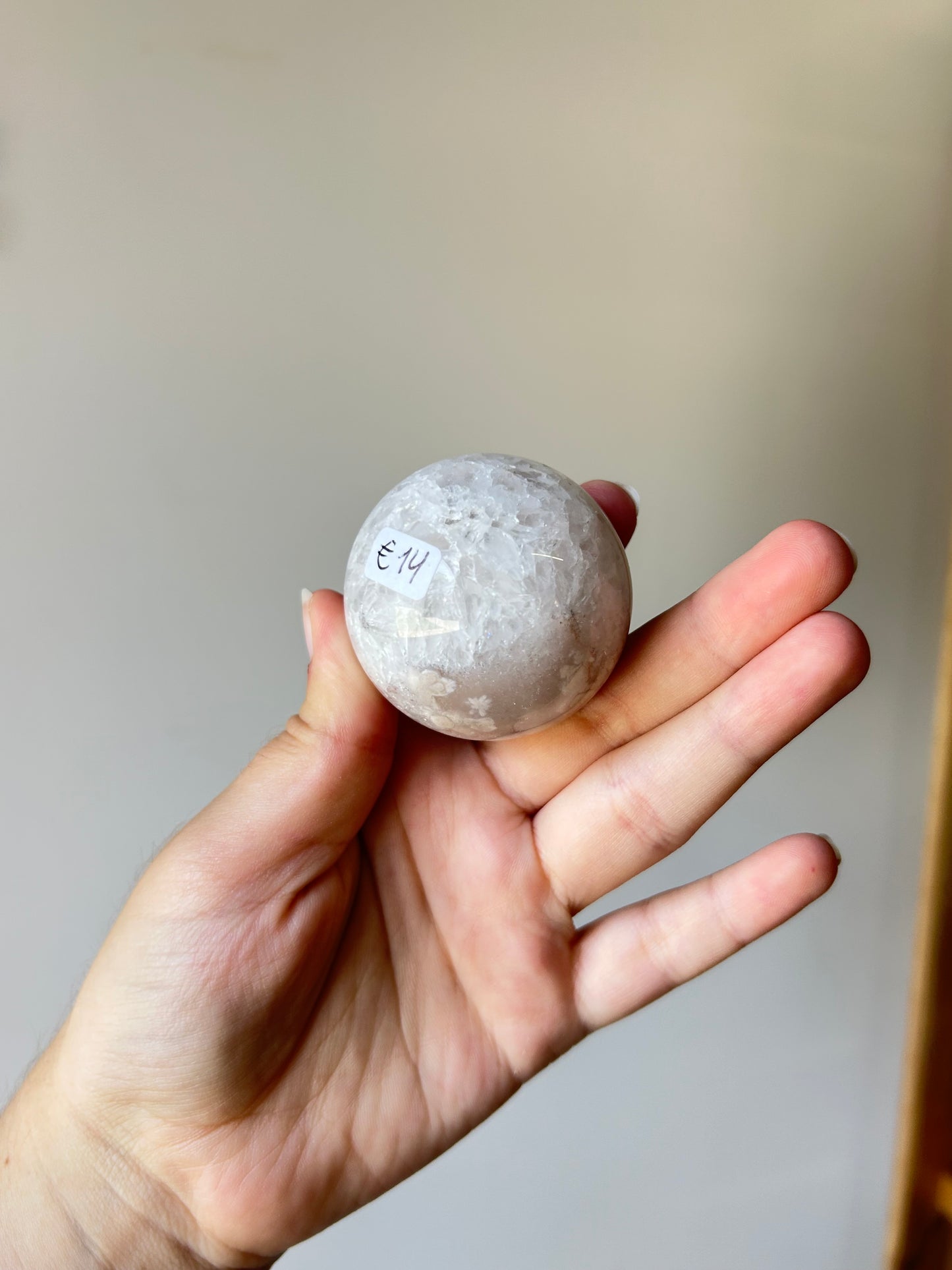 Flower Agate Sphere