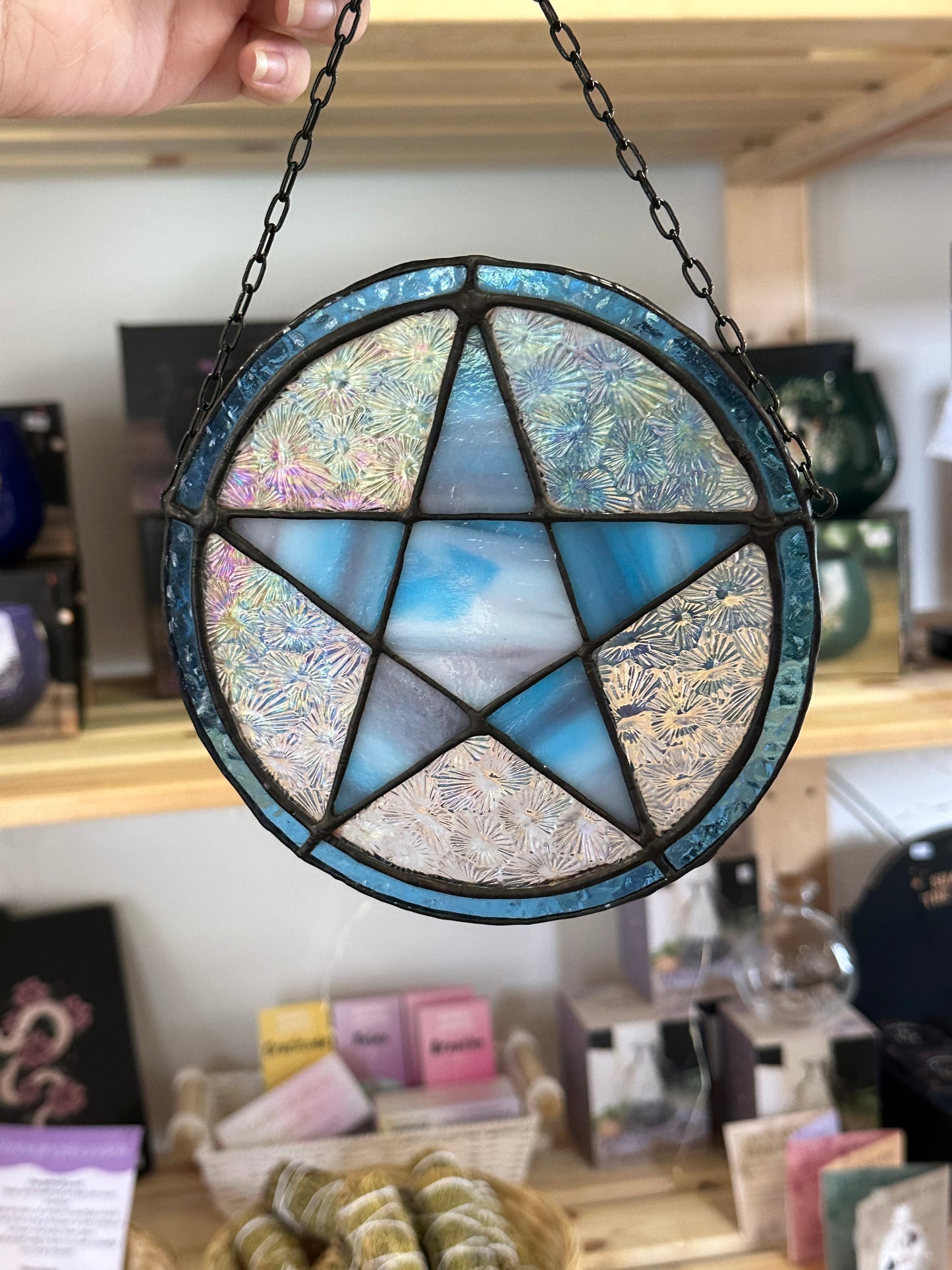 Pentacle Stained Glass