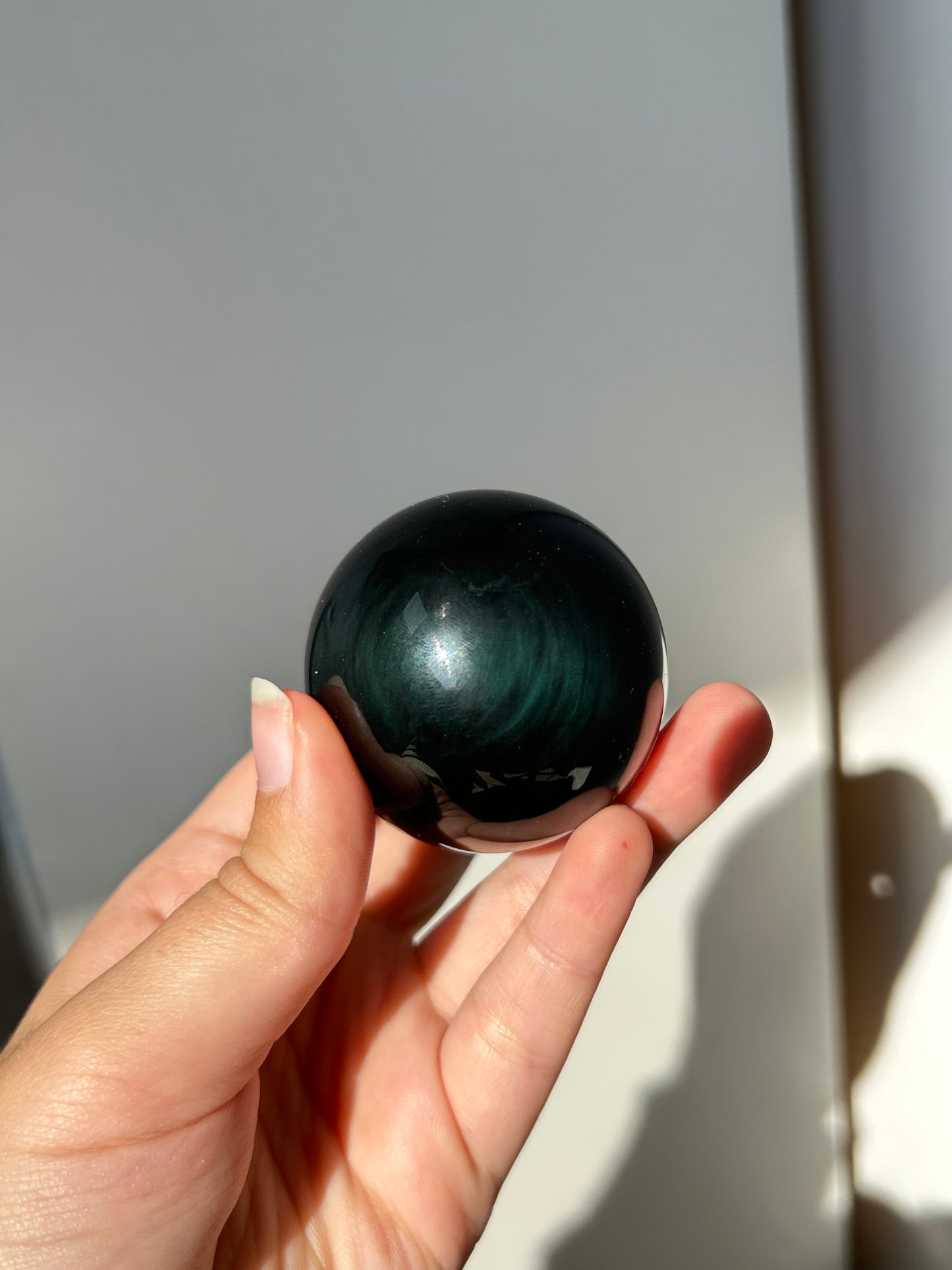 Rainbow Obsidian Sphere