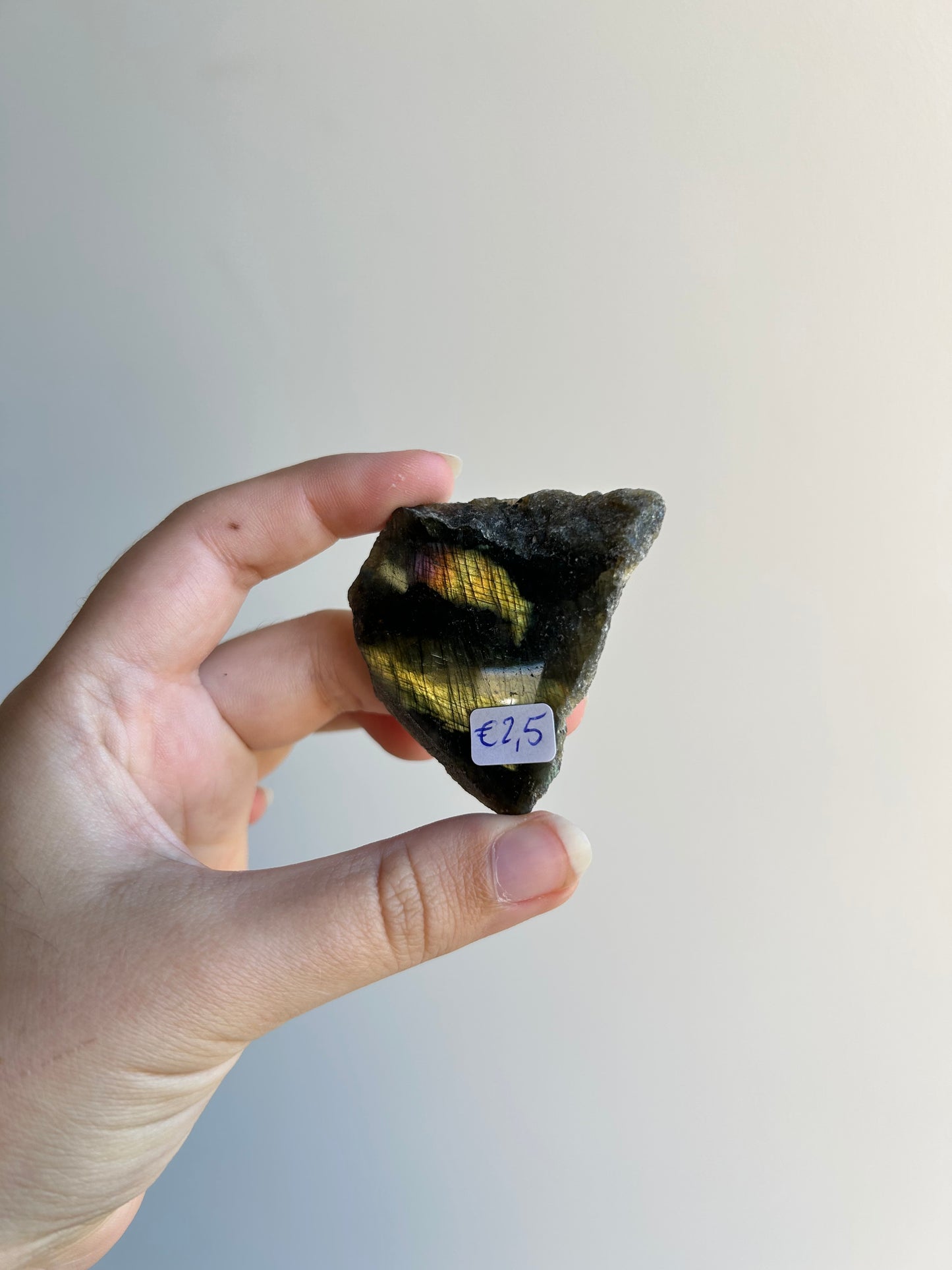 Labradorite Half-Polished Slice