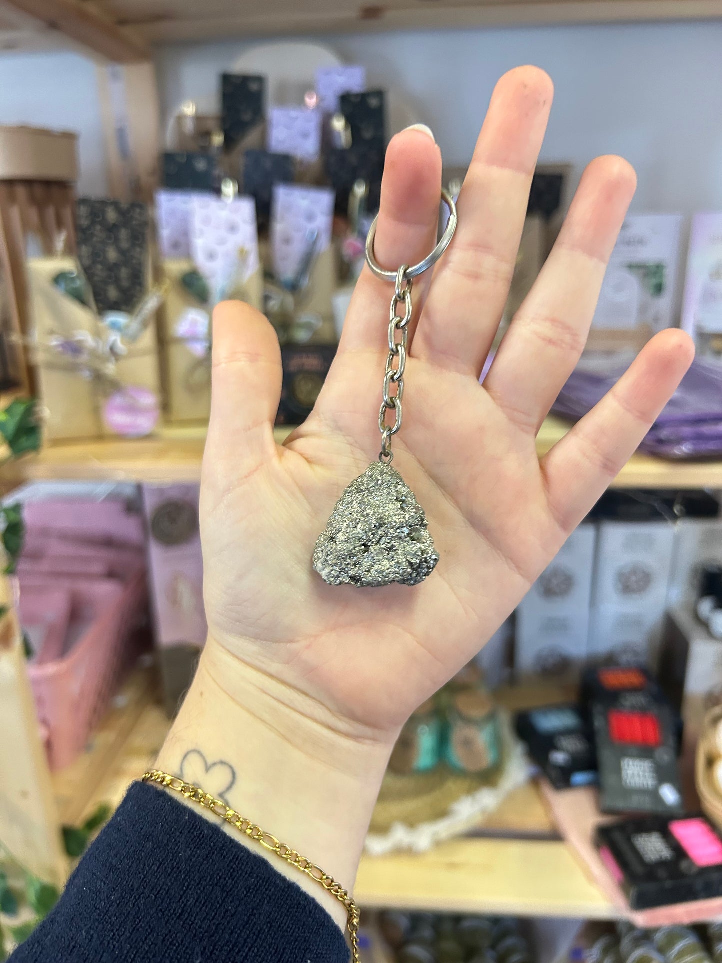 Pyrite Keychain