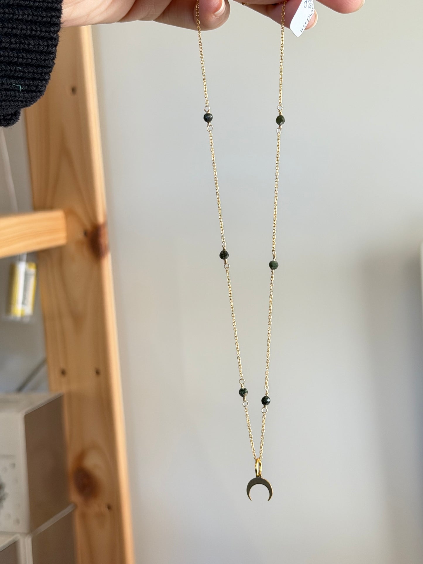 Seraphinite Moon Necklace