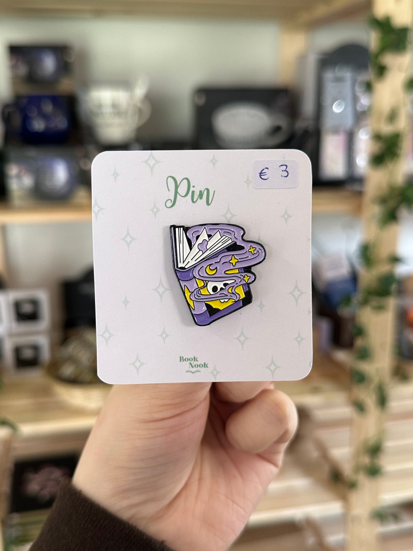 Witchy Book Pin