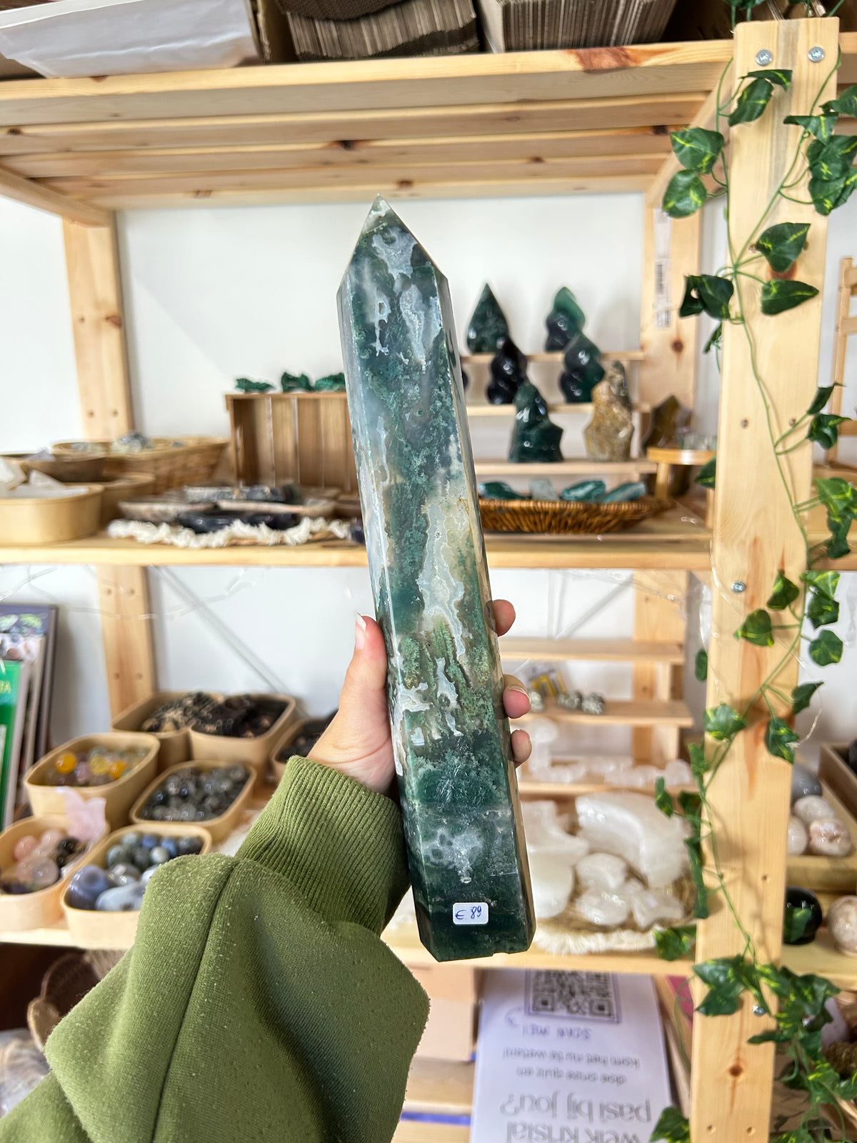 XL Moss Agate Tower