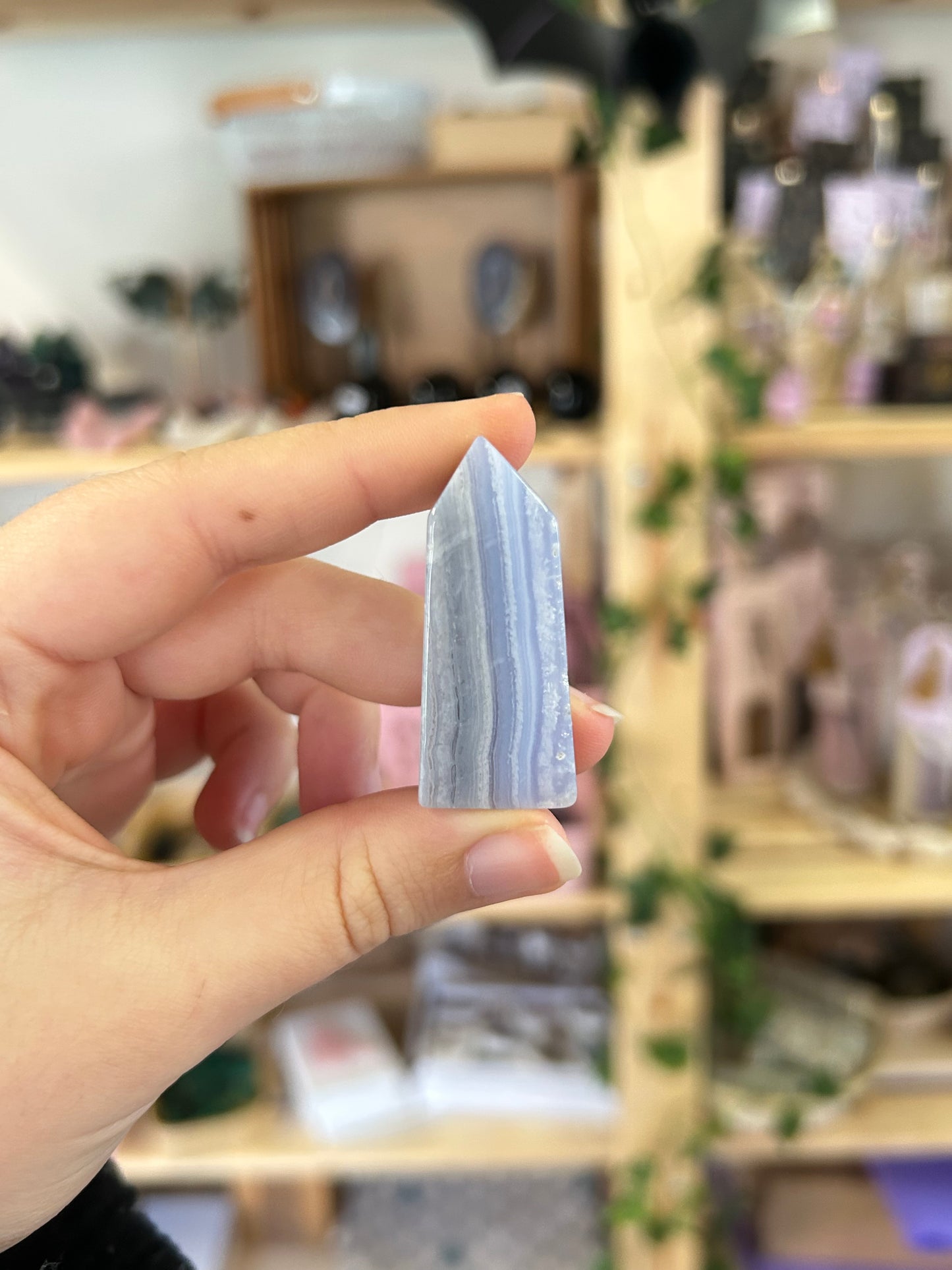 Blue Lace Agate Tower