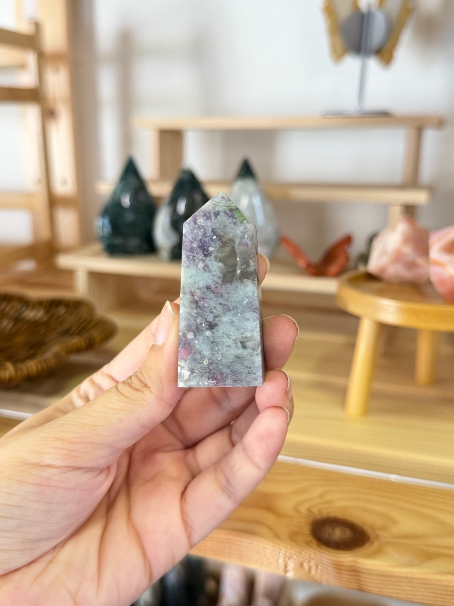 Lepidolite x Pink Tourmaline Tower B