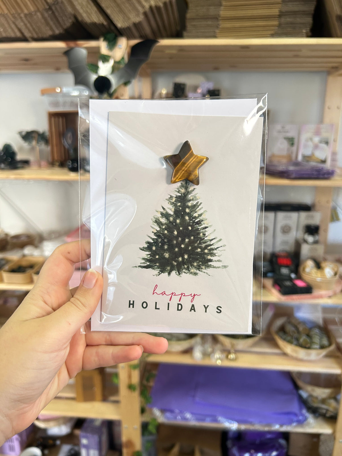 Happy Holidays - Tiger’s Eye Star