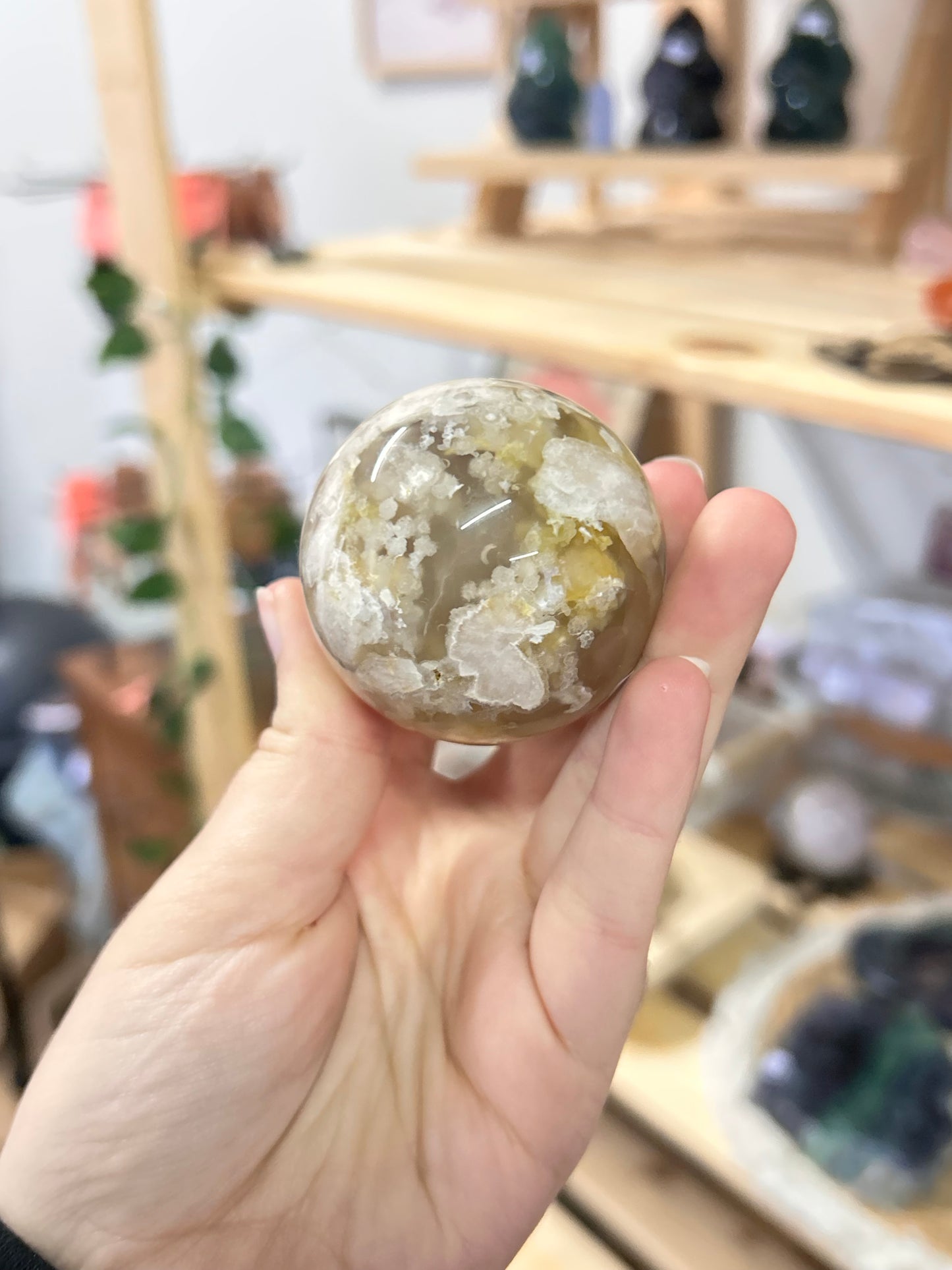 Flower Agate Sphere G