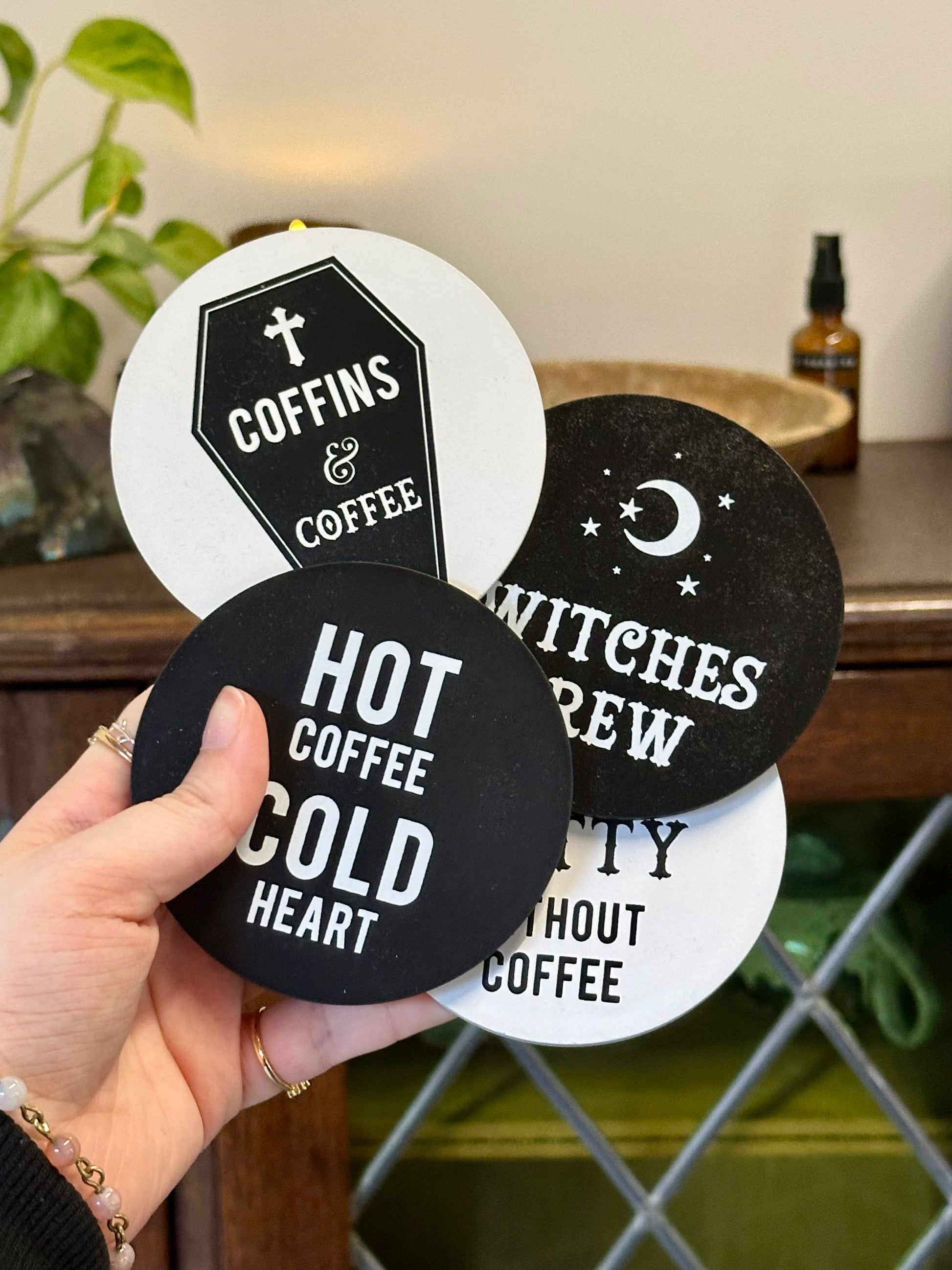 witchy coasters