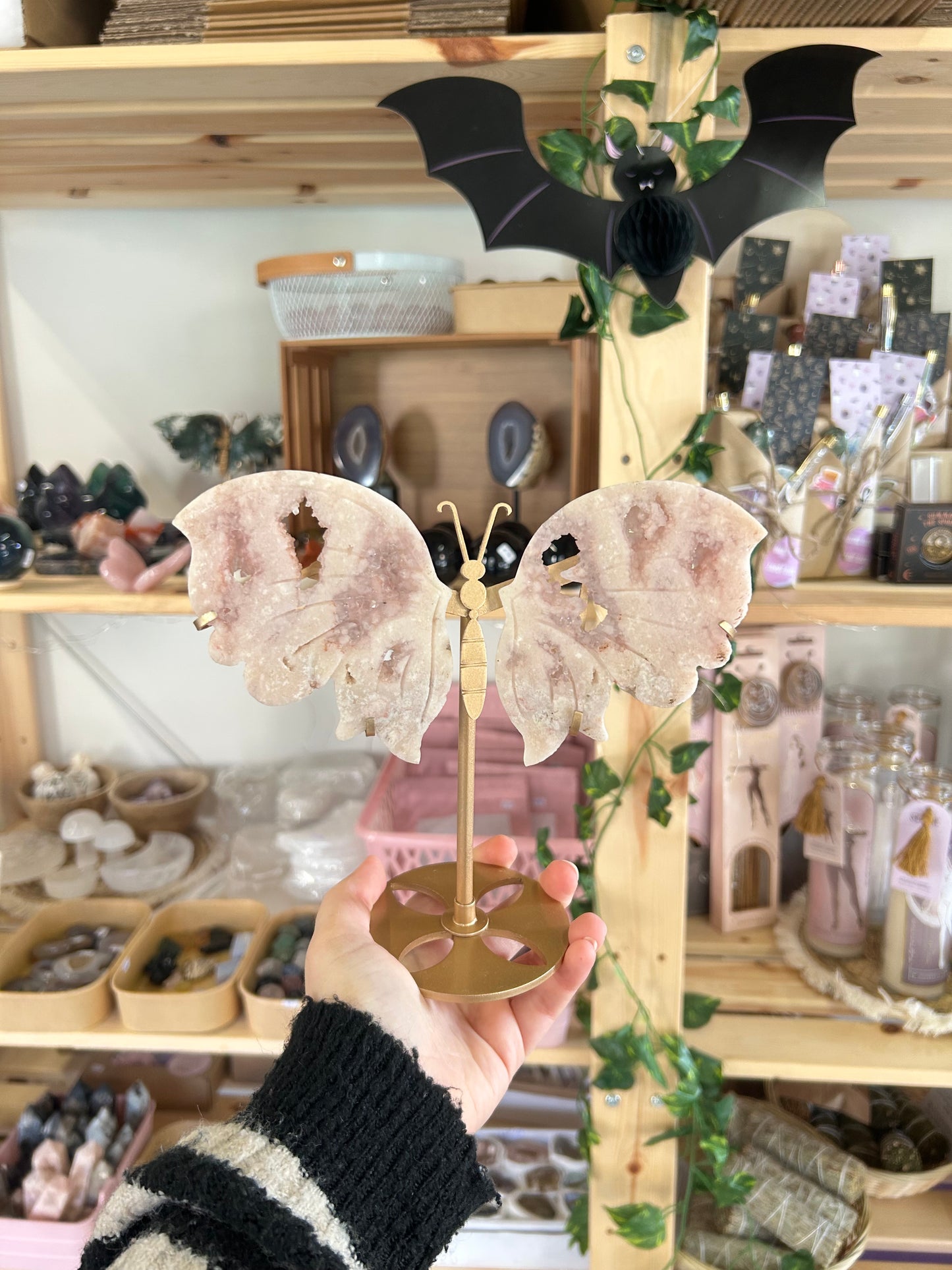 Pink Amethyst Butterfly