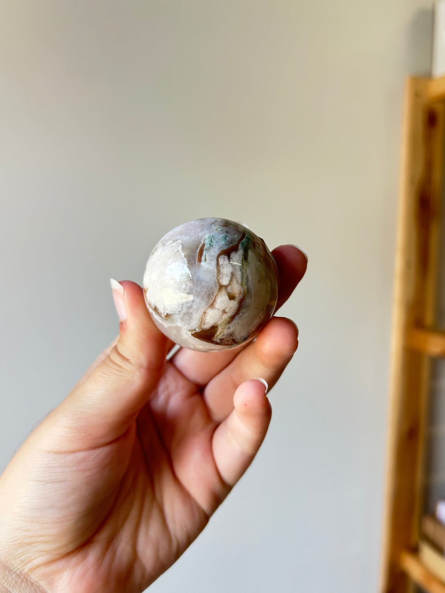 Flower Agate Sphere D