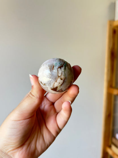 Flower Agate Sphere D