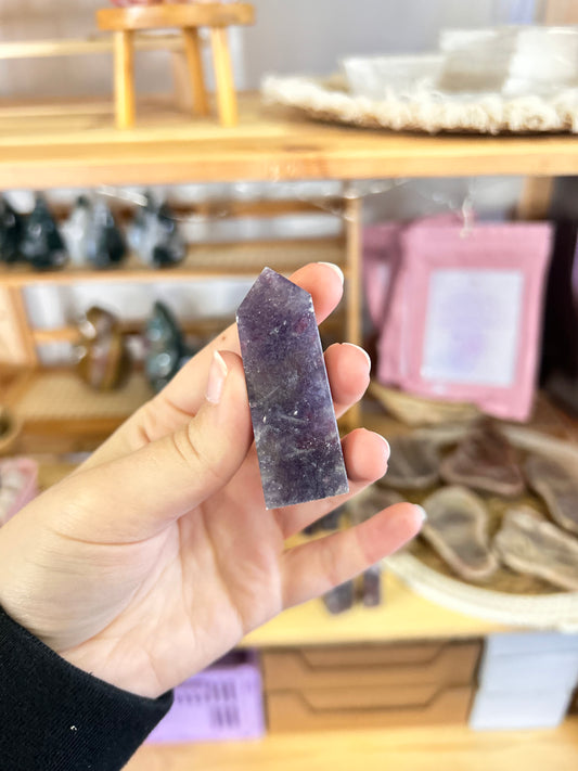 Lepidolite x Pink Tourmaline Tower J