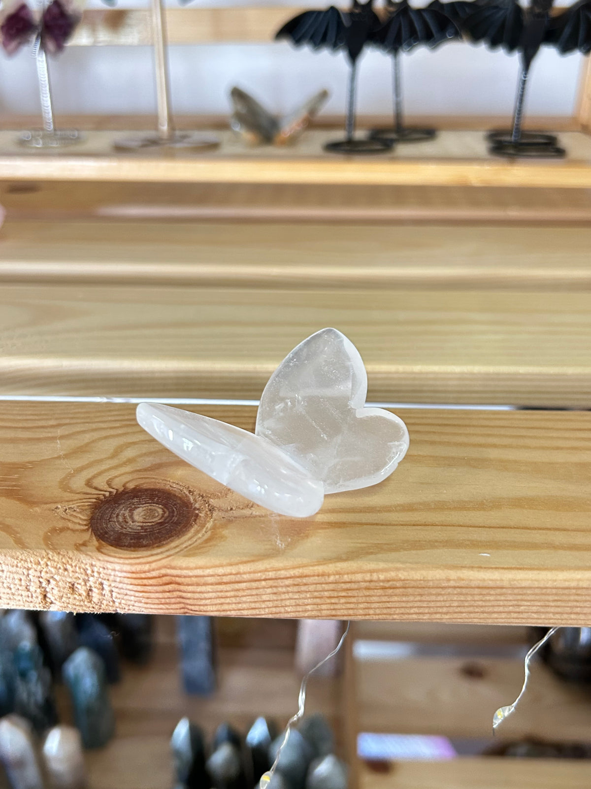 Clear Quartz Butterfly