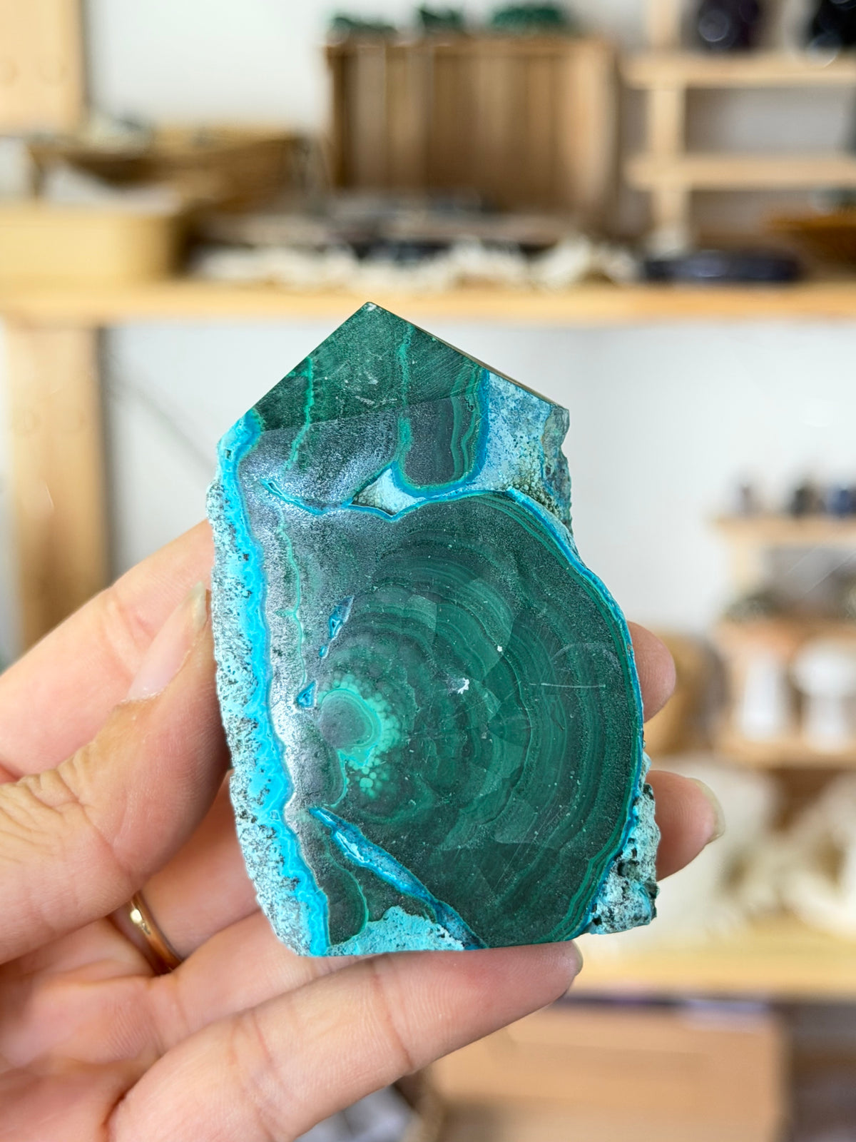 Malachite & Chrysocolla Tower | E