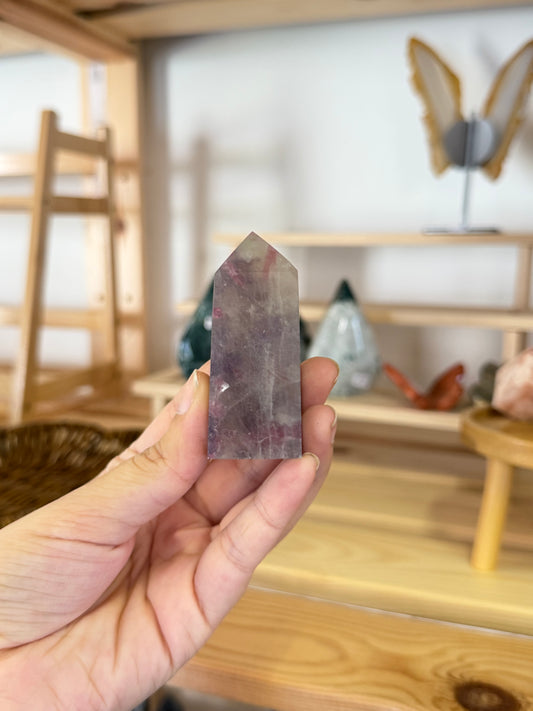 Lepidolite x Pink Tourmaline Tower C