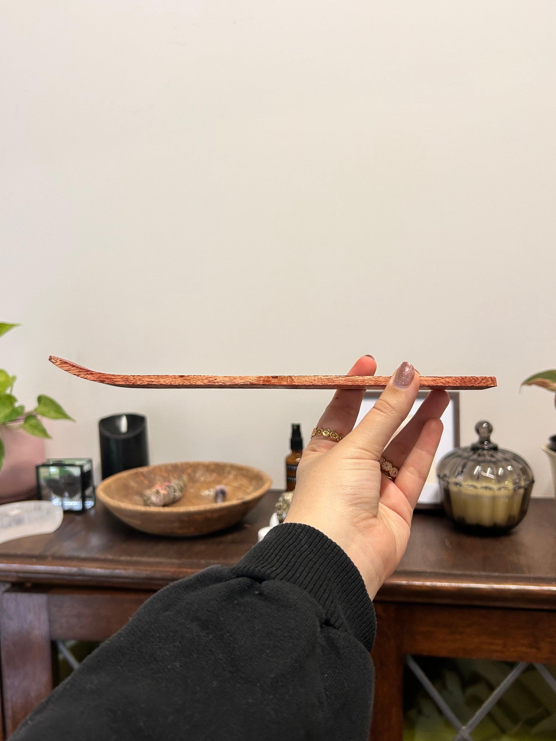 wooden incense holder