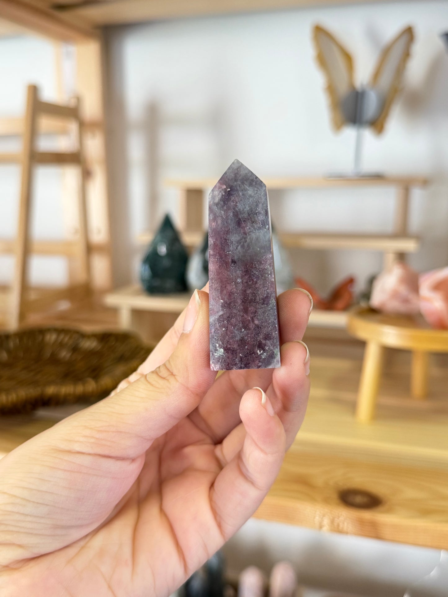 Lepidolite x Pink Tourmaline Tower F