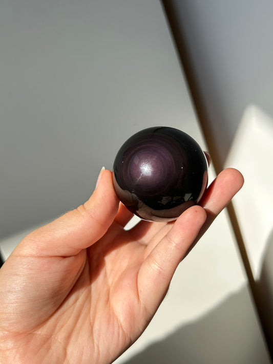 Rainbow Obsidian Sphere