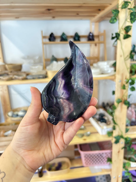 Fluorite Leaf Bowl