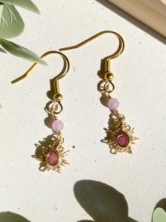 Sun Earrings Gold