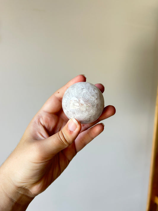 Flower Agate Sphere