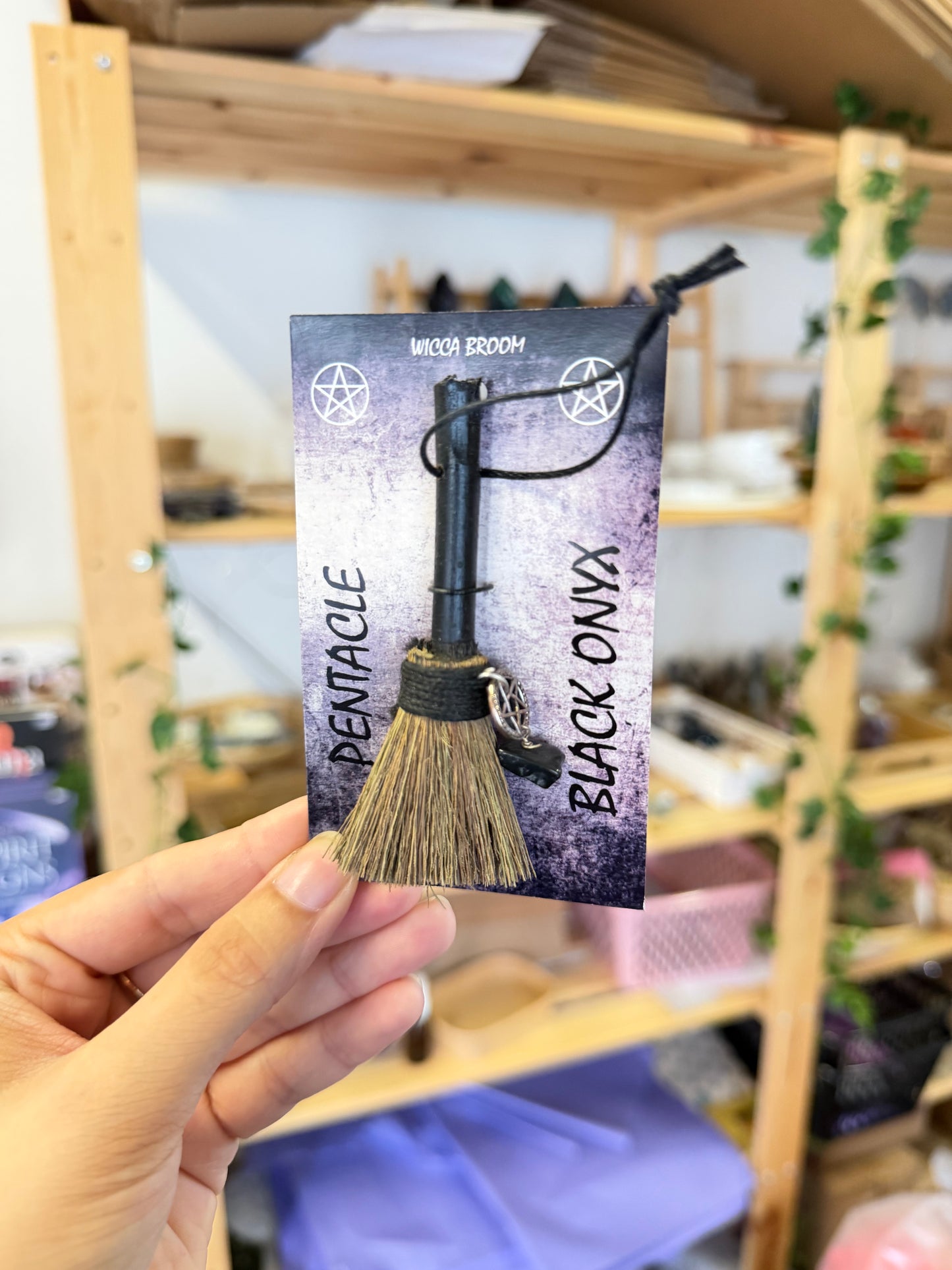 Mini Witch's Broom Pentacle