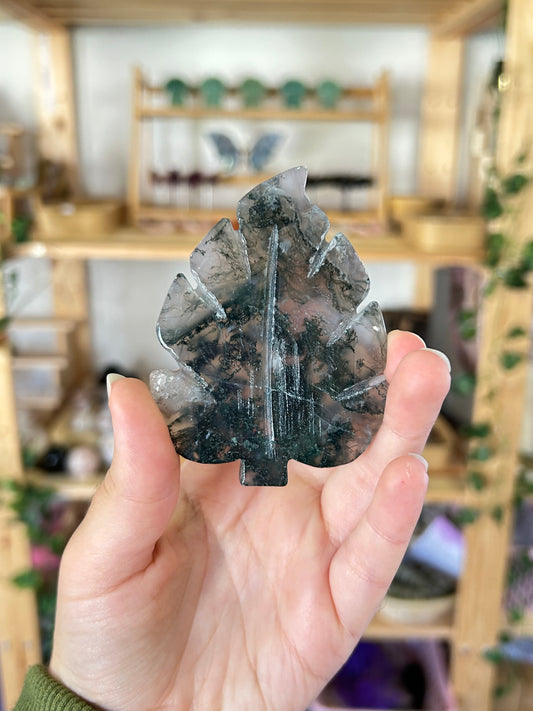 Moss Agate Leaf