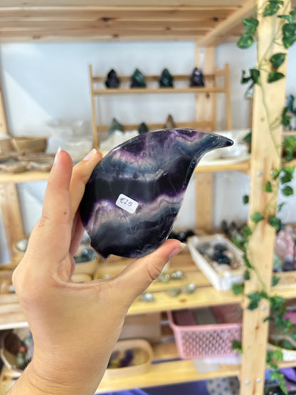 Fluorite Leaf Bowl