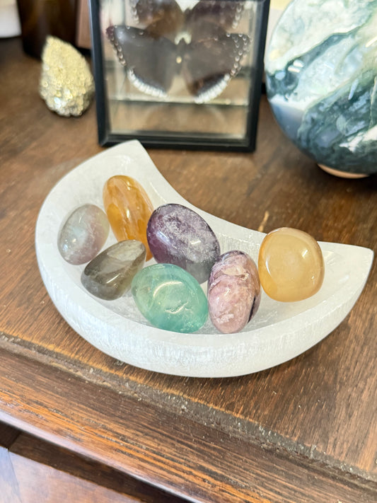 Fluorite tumble