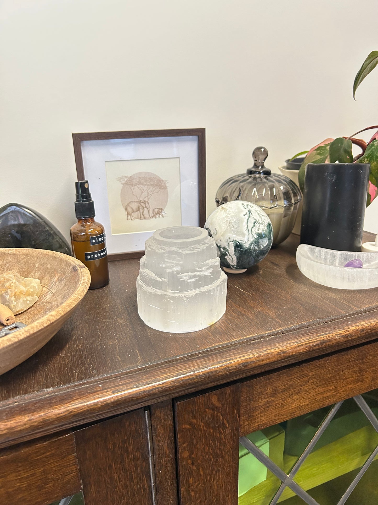 Selenite Tealight Holder