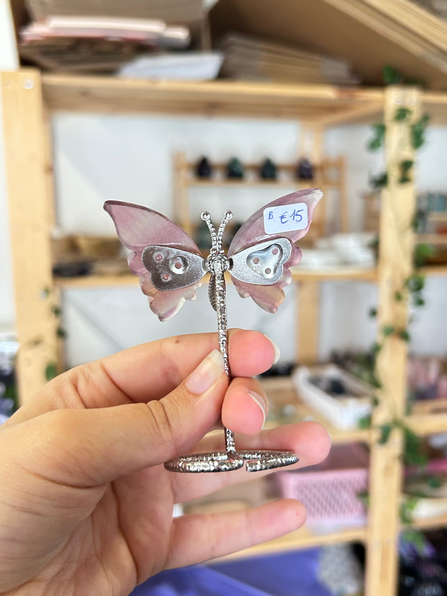 Fluorite Butterfly On Stand