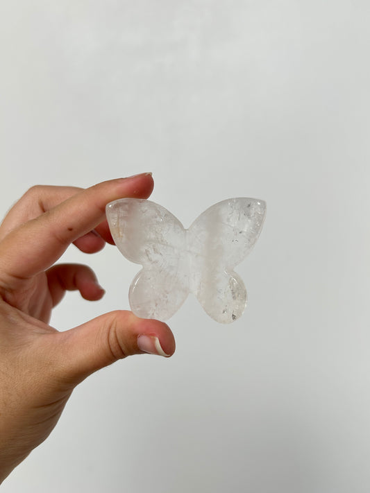 Clear Quartz Butterfly
