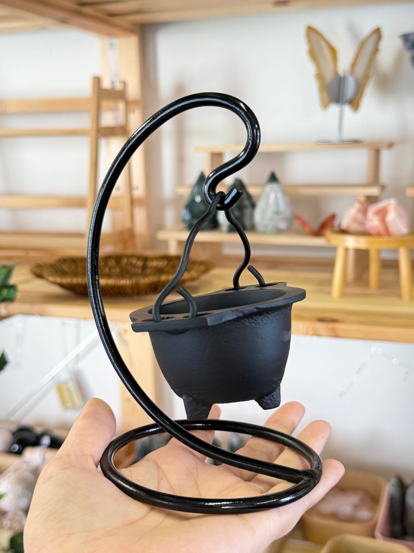 Cast Iron Hanging Cauldron