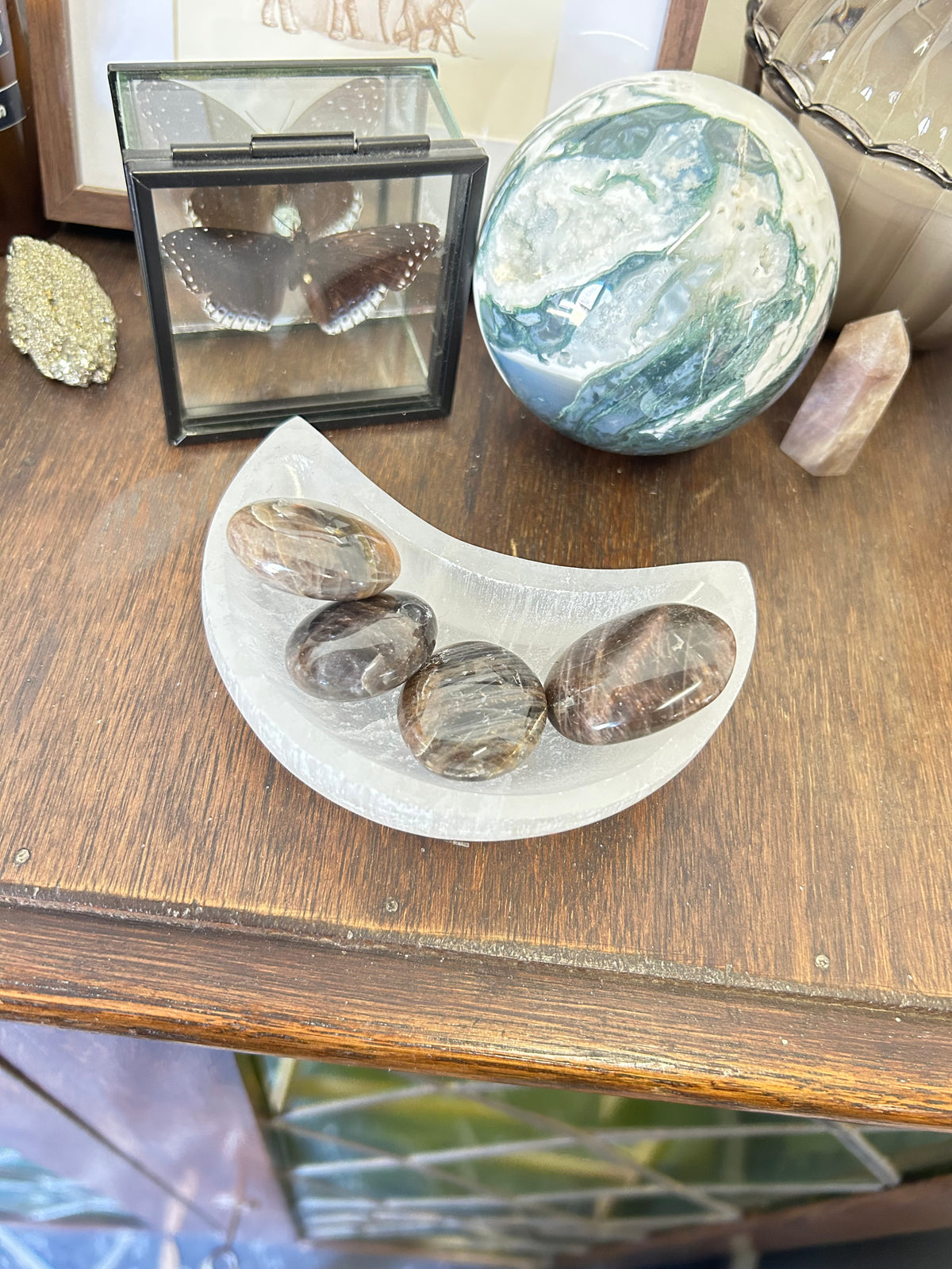 Black Moonstone Tumble