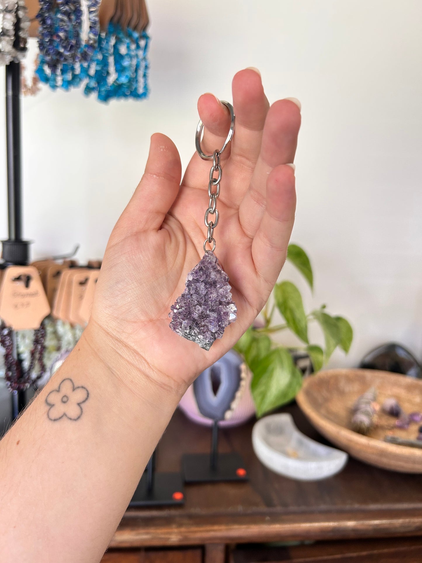 Amethyst Keychain