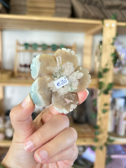 Flower Agate Flower Carving
