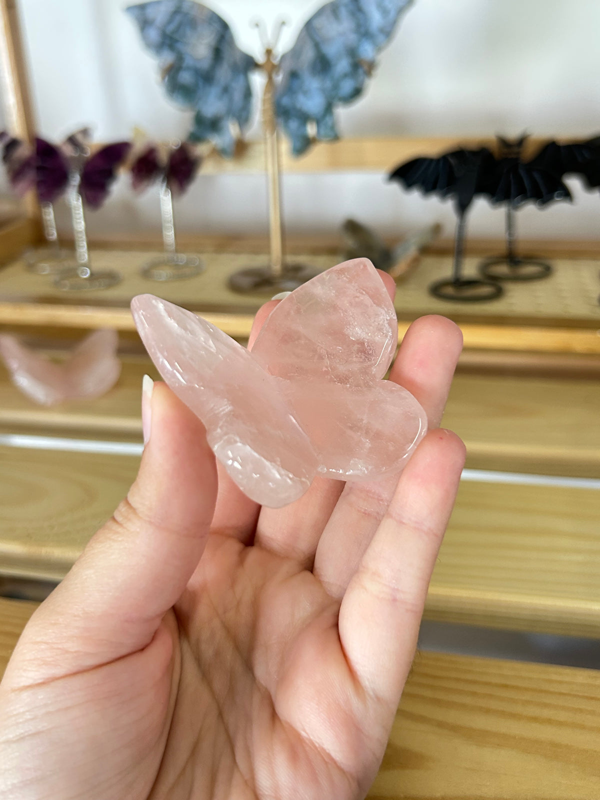 Rose Quartz Butterfly