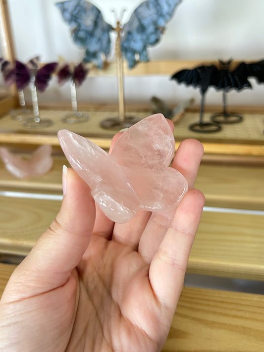 Rose Quartz Butterfly