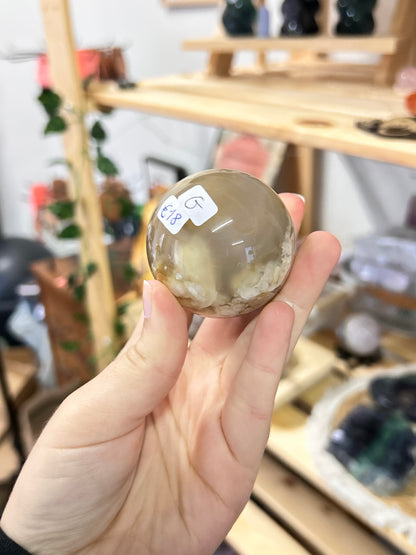Flower Agate Sphere G