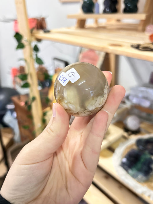 Flower Agate Sphere G