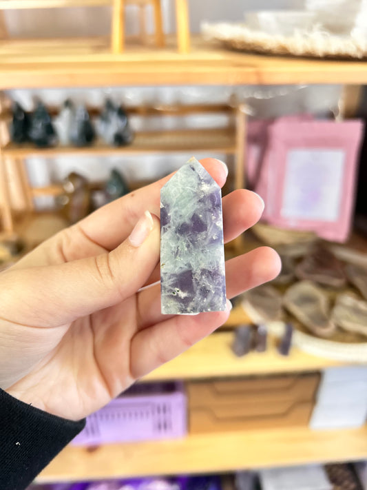 Lepidolite x Pink Tourmaline Tower K