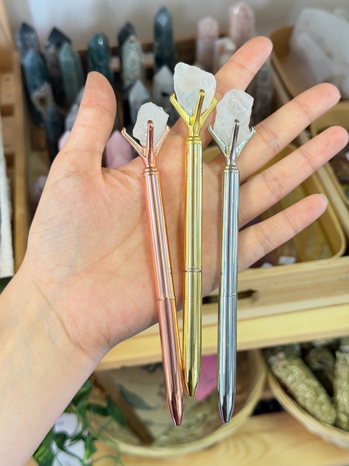 Crystal Pen (Multiple Crystal Options!)