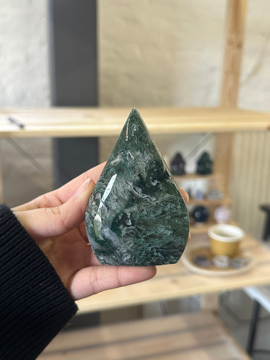 Moss Agate Flame #2